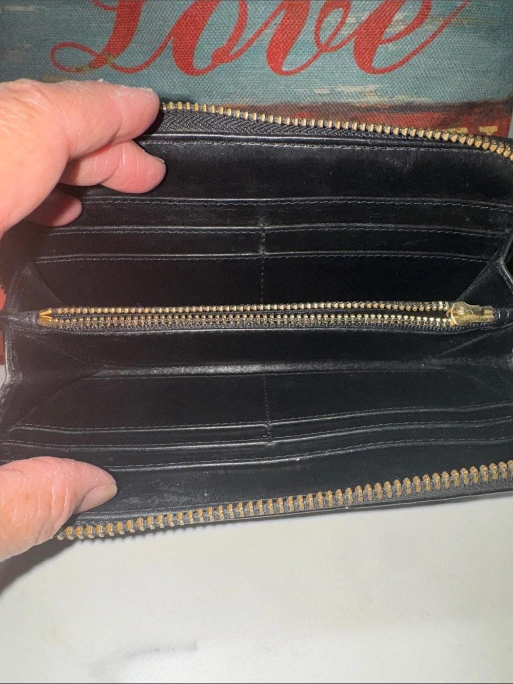 Black Wallets Embossed Zip Wristlet